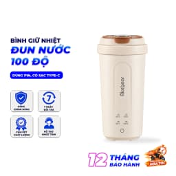 Bình Giữ Nhiệt Đun Sôi Nước 100°C 220V - Có Sạc Type-C