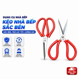 Kéo Cắt Đa Năng Cán Đỏ, Kéo Nhà Bếp Sắc Bén