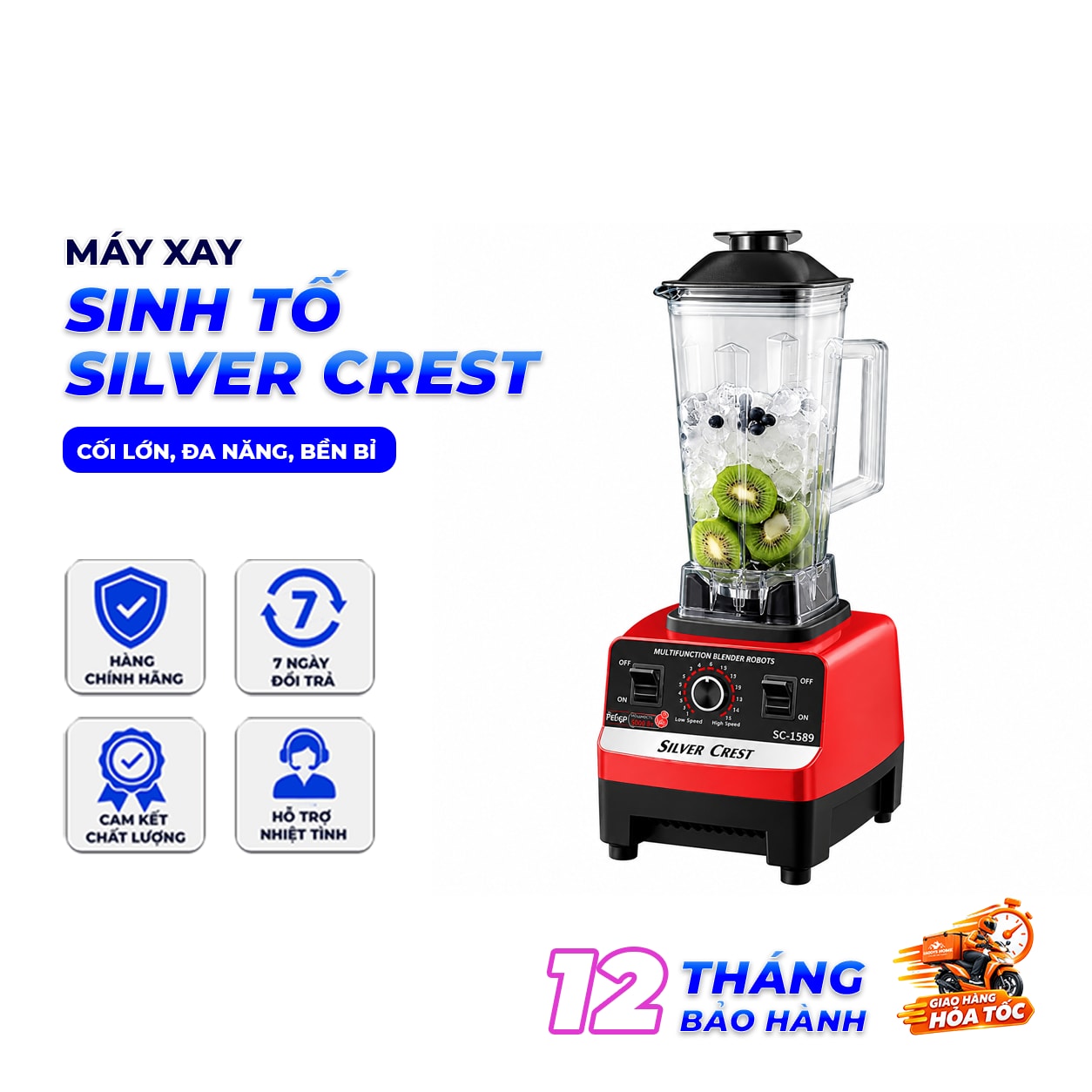 MÁY XAY SINH TỐ SILVER CREST SC-1589 – MÁY XAY ĐA NĂNG CỐI LỚN
