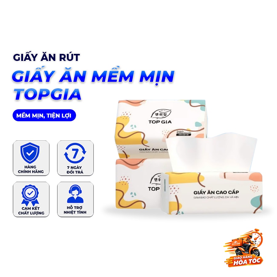 Giấy Ăn Đa Sắc TOPGIA