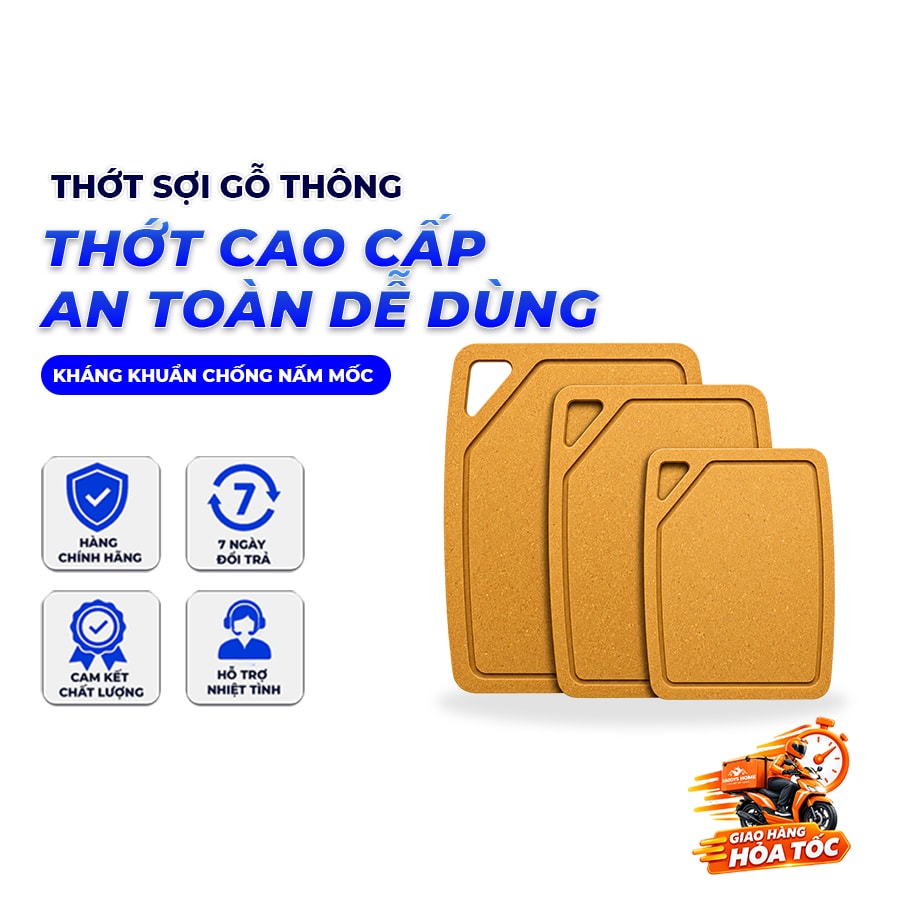Thớt Sợi Gỗ Thông Kháng Khuẩn Chống Nấm Mốc