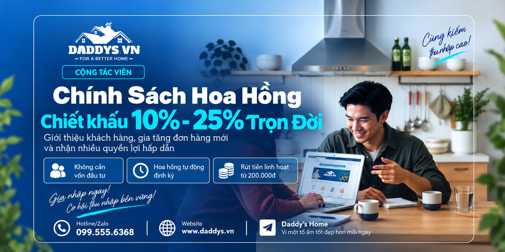 Chính Sách Hoa Hồng Tiếp Thị Liên Kết (Affiliate) Daddys.vn