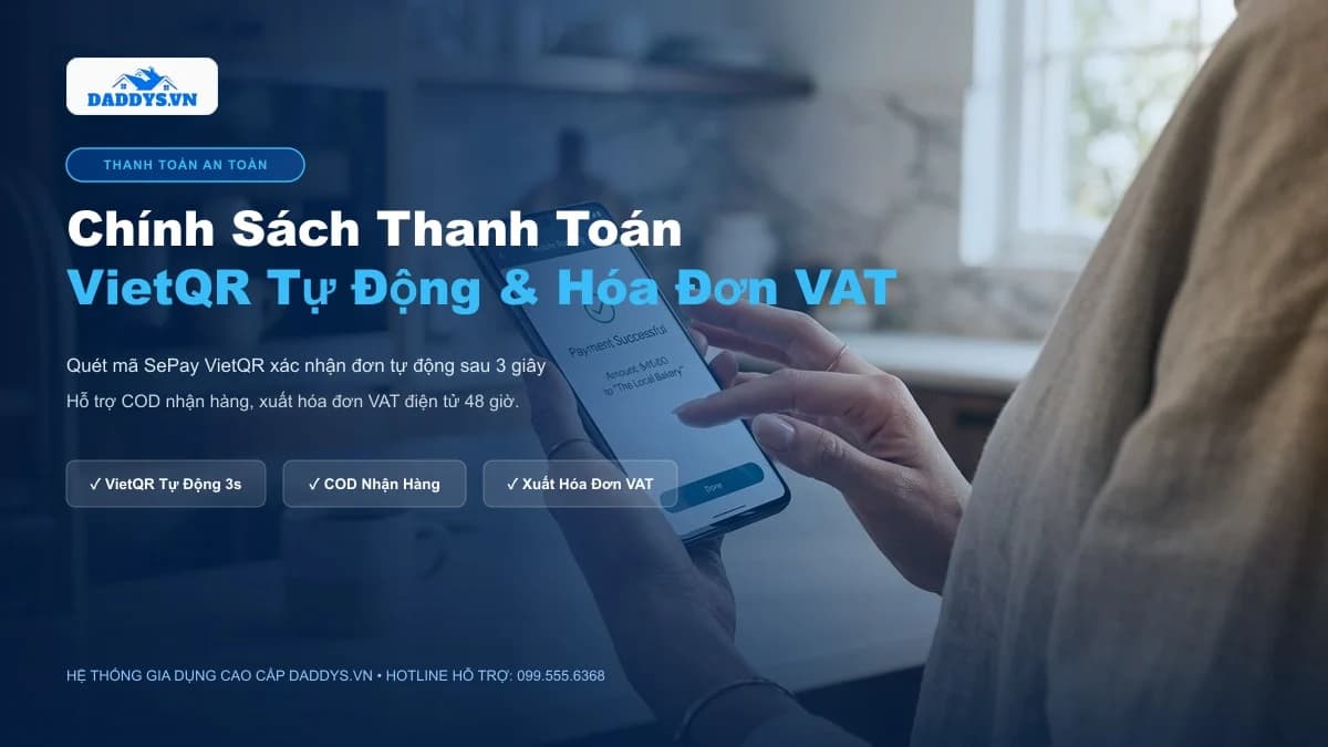 Chính Sách Thanh Toán An Toàn & Hóa Đơn VAT Điện Tử