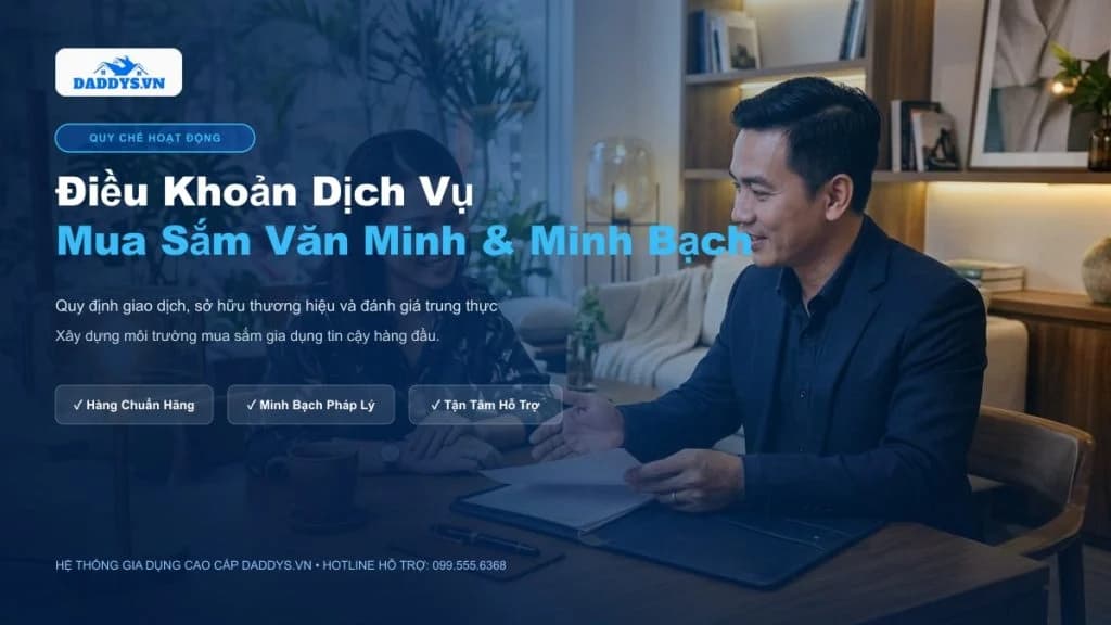 Điều Khoản Sử Dụng Dịch Vụ Mua Sắm Tại Daddys.vn